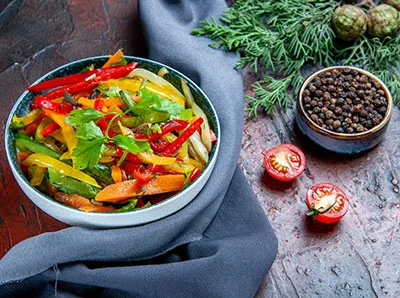 EXOTIC VEG IN HOT GARLIC SAUCE